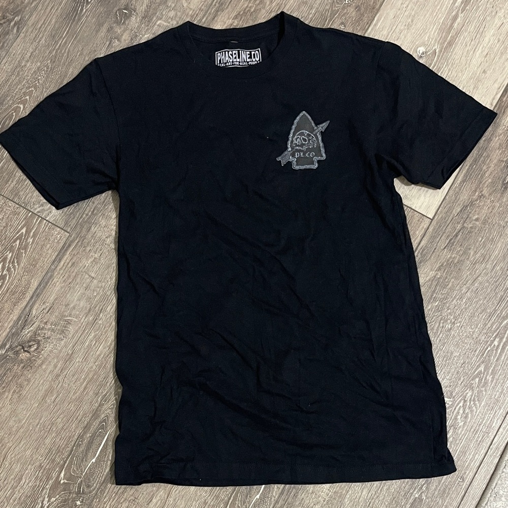 Men’s Black Graphic Crew Neck T-Shirt